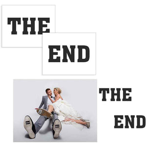 Shoe stickers | Aufkleber für Hochzeitsschuhe "The End"
