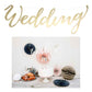 Banner Schriftzug "Wedding" golden 45cm