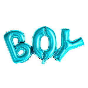 Folienballon Schriftzug 67 x 29 cm Boy blau
