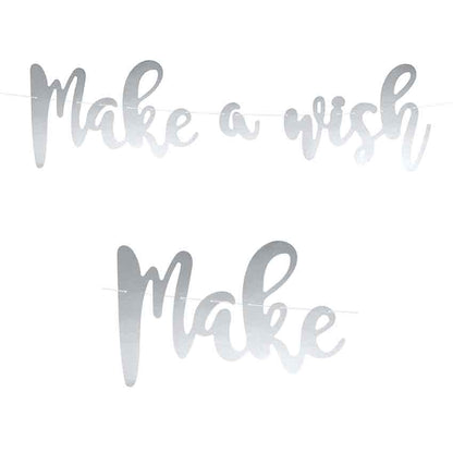Banner Unicorn "Make a wish" 60cm