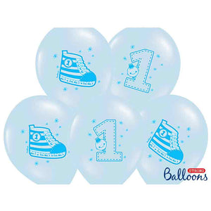 Luftballons "No.1/Sneaker" 6 Stück blau