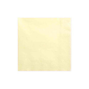 Servietten 33x33 cm 3-lagig hellcreme