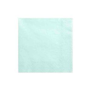 Servietten 33x33 cm 3-lagig helles türkis