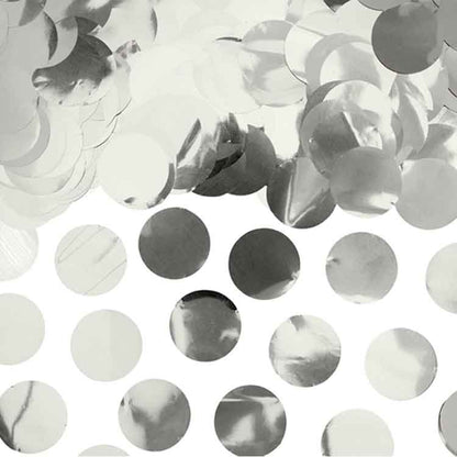 Metallic Konfetti Kreise 15g silber