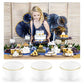 Cupcake und Muffin Papierförmchen weiss mit gold Rand 6er
