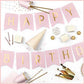 Happy Birthday Schriftzug rosa