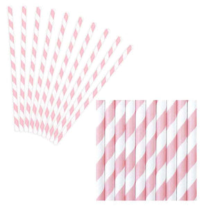 trinkhalme rosa gestreift