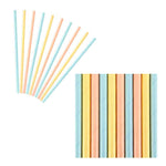 Trinkstrohhalm,Trinkhalm,Partydeko,bunt,summer time,gestreift,Papierstrohhalm