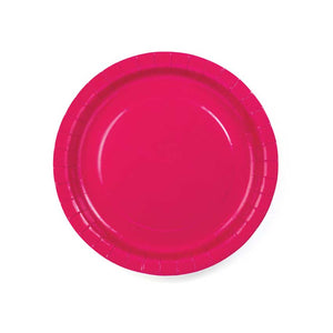Pappteller 6 Stück pink 18cm
