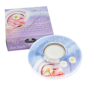 Tauflicht " Gänseblümchen " 9,5 cm