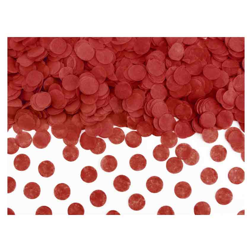 Deko,Konfetti,Papier,Schnipsel,Streumaterial,Geburtstag,rund,Kreise,Karneval,Fasching,rot