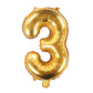 Folienballon,Luftbefüllung,Zahlenballon,gold,Geburtstag,Geschenk,3. Geburstag,dekorieren,glänzend,Fotorequisite,Goldene Hochzeit