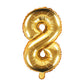 Folienballon,Luftbefüllung,Zahlenballon,gold,Geburtstag,Geschenk,8. Geburstag,dekorieren,glänzend,Fotorequisite,Goldene Hochzeit