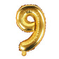 Folienballon,Luftbefüllung,Zahlenballon,gold,Geburtstag,Geschenk,9. Geburstag,dekorieren,glänzend,Fotorequisite,Goldene Hochzeit