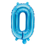 Folienballon,Luftbefüllung,Zahlenballon,blau,Geburtstag,Geschenk,dekorieren,glänzend,Fotorequisite,Zahl 0