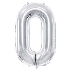 Folienballon,Gasballon,Zahlenballon,silber,Geburtstag,Geschenk,dekorieren,glänzend,Fotorequisite,Zahl 0