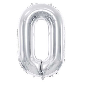 Folienballon,Gasballon,Zahlenballon,silber,Geburtstag,Geschenk,dekorieren,glänzend,Fotorequisite,Zahl 0