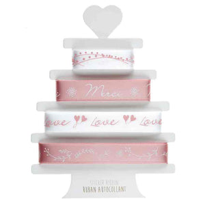 Bänder,Satin,Dekoration,selbstklebend,Verzierung,Einladungskarten,Gastgeschenke,DIY