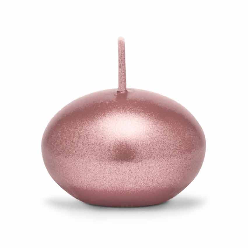 Kerze, Schwimmkerze,Kerzenlicht,kleine Kerzen, Kerzenset, Brenndauer 2 Stunden, metallic, Rosegold, Rosé gold