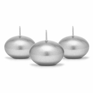 Kerze, Schwimmkerze, Kerzenlicht,kleine Kerzen, Kerzenset, Brenndauer 2 Stunden, metallic, glänzende Kerzen, silber