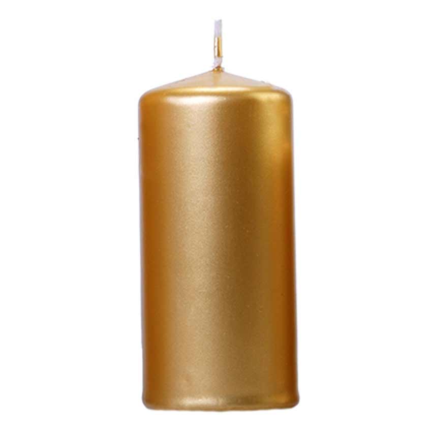 stumpenkerzen gold