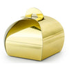 Geschenkschachteln rundlich 10 Stück - golden