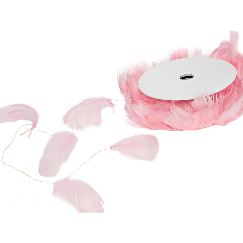 Federngirlande rosa