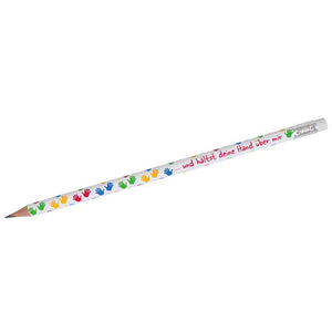 Bleistift Hände weiß bunt