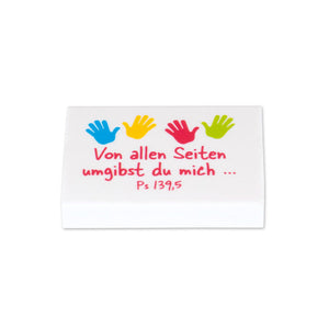 Radiergummi Hände weiß / bunt