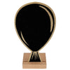 Tischaufsteller Ballon 15 cm zum Beschriften - golden