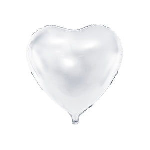 Folienballon Herz weiß