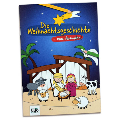 Malheft Weihnachtsgeschichte DIN A6