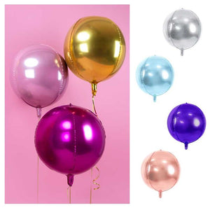 Folienballon Kugel einfarbig 40cm