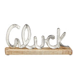 Deko Schriftzug Glück