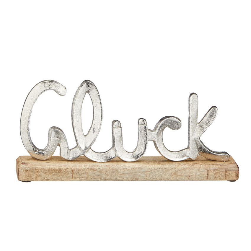 Deko Schriftzug Glück