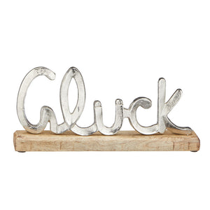 Deko Schriftzug Glück