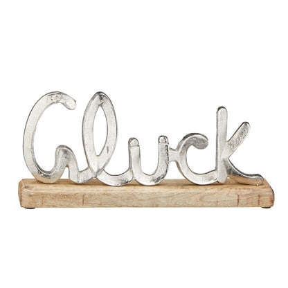 Deko Schriftzug Glück