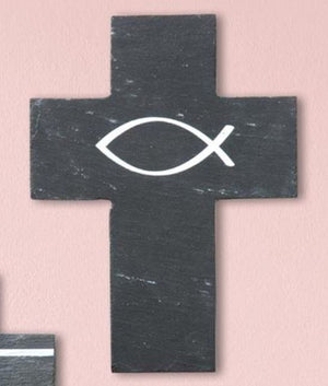 Wandkreuz aus Schiefer