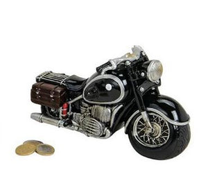 Spardose Motorrad schwarz