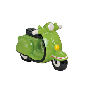 Spardose Motorroller grün