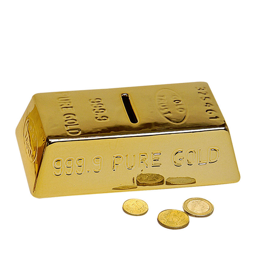 Goldbarren Spardose