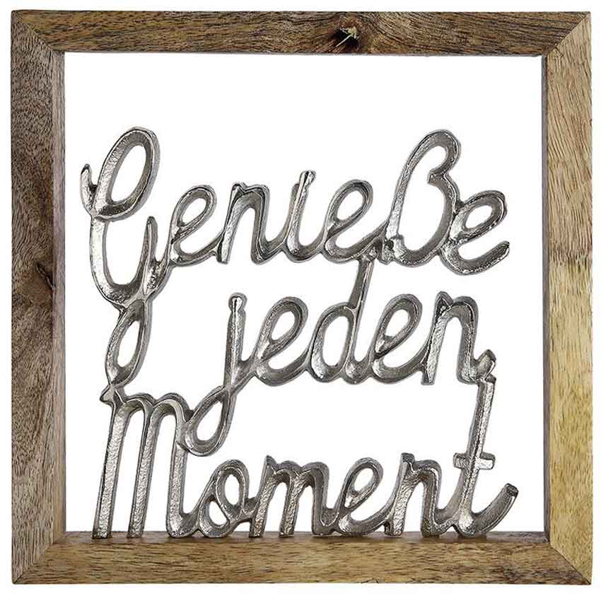 Wanddeko Schriftzug Holz