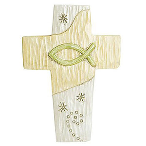 Wandkreuz Fisch