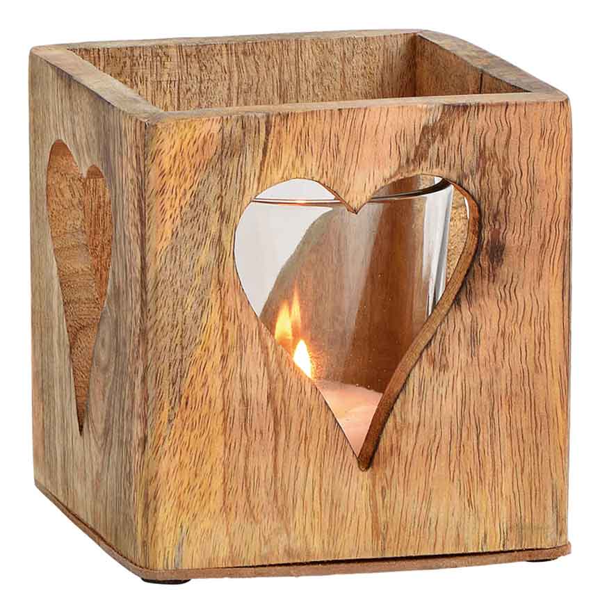 windlicht holz herz