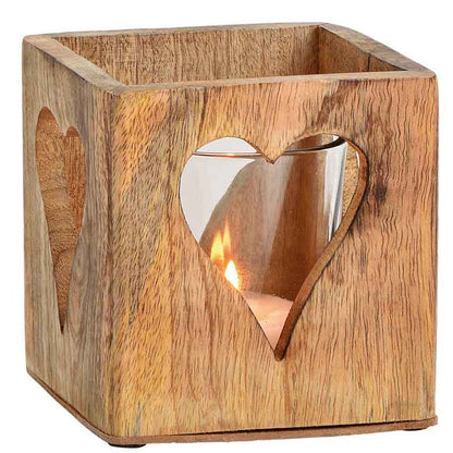 windlicht holz herz