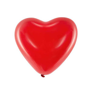 Herzluftballons rot