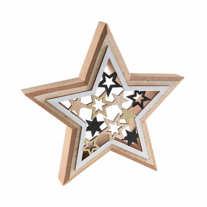 Weihnachtsstern Holz