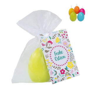 Ostereikerze 6cm mit Osterkarte | Ideen für kleine Ostergeschenke