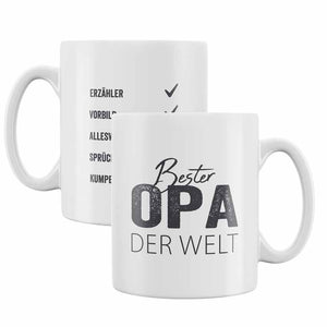 Tasse "Bester Opa der Welt" 9,5 cm