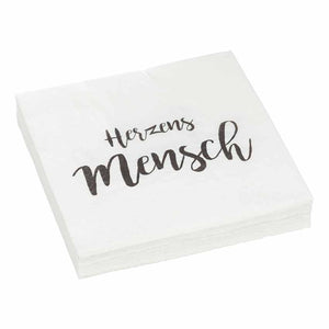 Servietten "Herzensmensch"